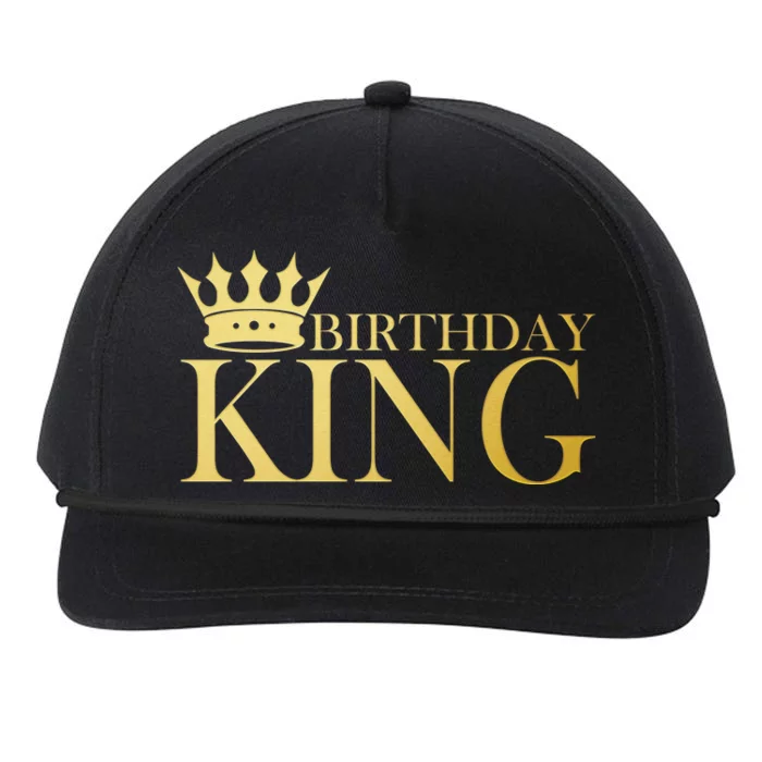 Gold Birthday King Limited Edition Snapback Five-Panel Rope Hat