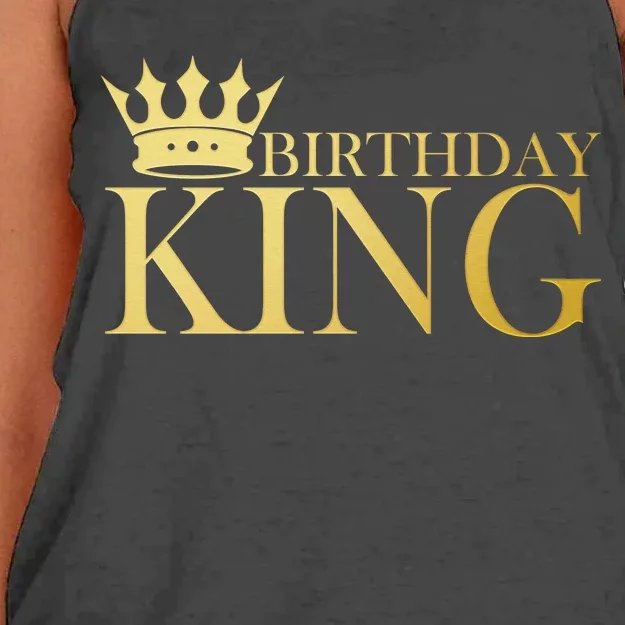 Gold Birthday King Limited Edition Women's Knotted Racerback Tank