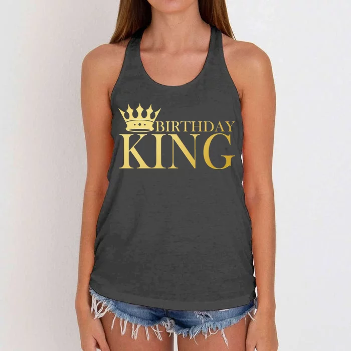 Gold Birthday King Limited Edition Women's Knotted Racerback Tank