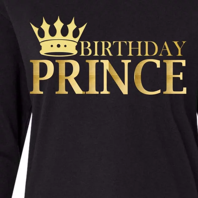 Gold Birthday Prince Limited Edition Womens Cotton Relaxed Long Sleeve T-Shirt