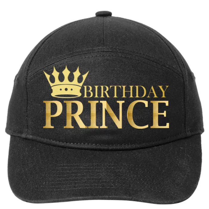 Gold Birthday Prince Limited Edition 7-Panel Snapback Hat