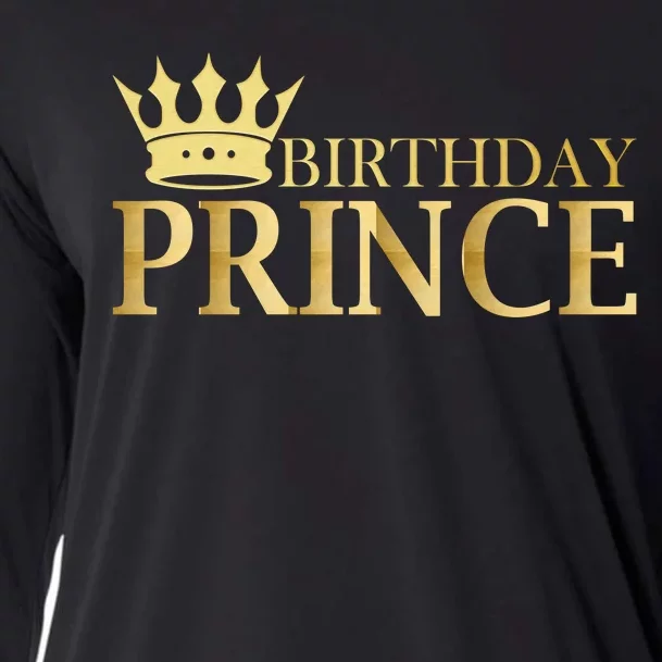 Gold Birthday Prince Limited Edition Cooling Performance Long Sleeve Crew