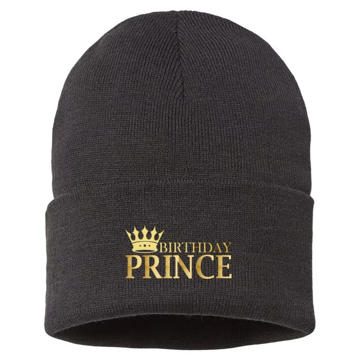 Gold Birthday Prince Limited Edition Sustainable Knit Beanie