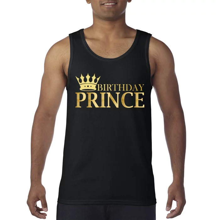 Gold Birthday Prince Limited Edition Tank Top