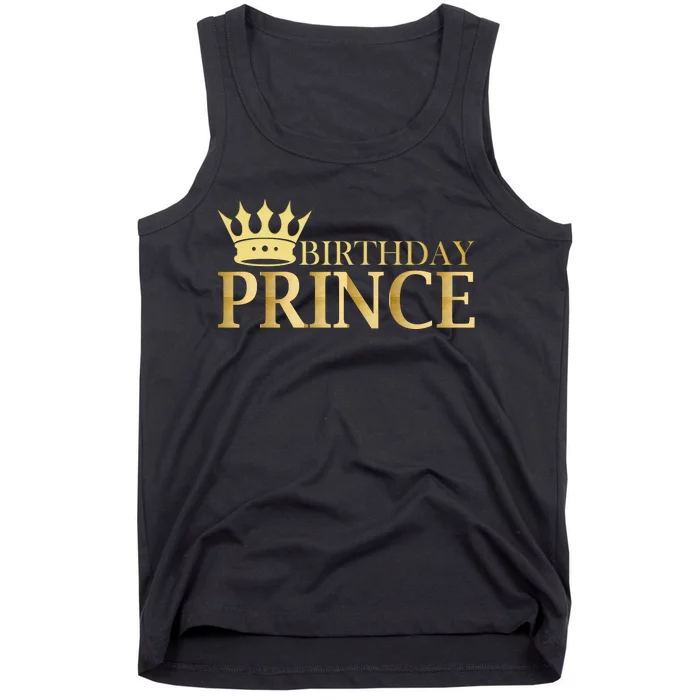 Gold Birthday Prince Limited Edition Tank Top