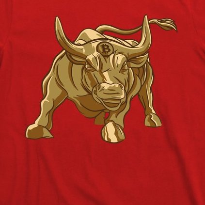Gold Bitcoin Bull T-Shirt