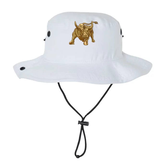 Gold Bitcoin Bull Legacy Cool Fit Booney Bucket Hat