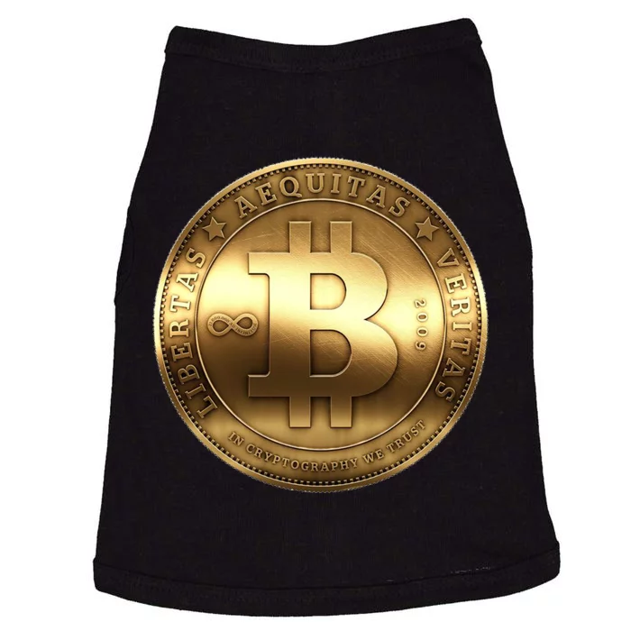 Gold Bitcoin Crypto Currency Doggie Tank