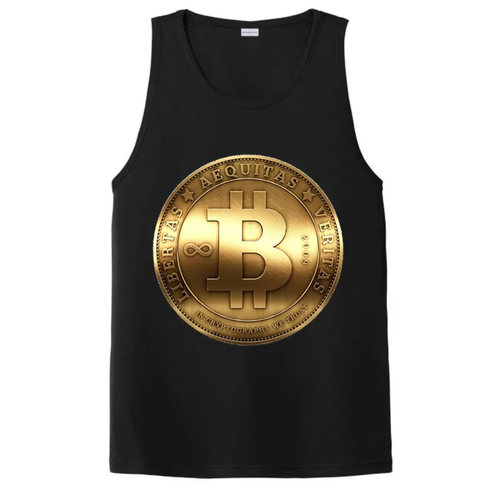 Gold Bitcoin Crypto Currency Performance Tank