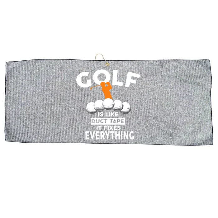 Gold Is Like Duck Tape It Fixes Everything Large Microfiber Waffle Golf Towel