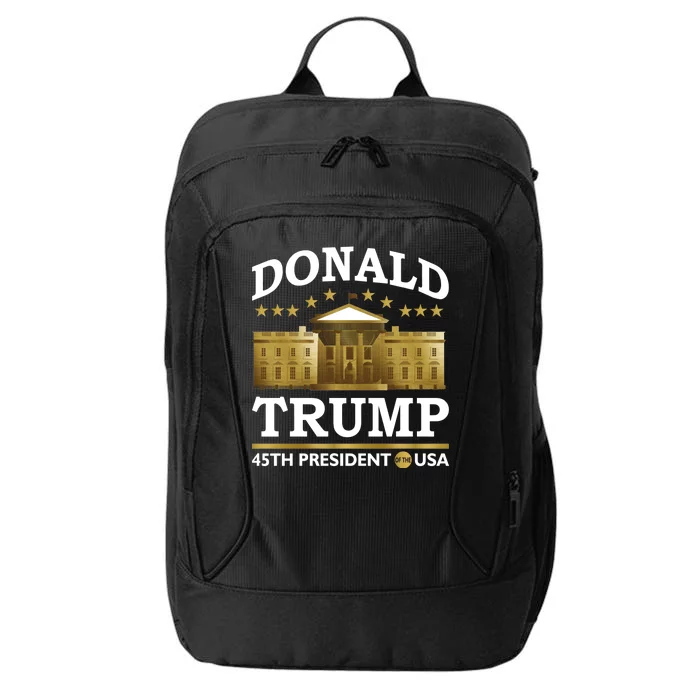 Gold White House Donald Trump 45th President City Backpack