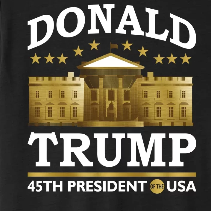 Gold White House Donald Trump 45th President ChromaSoft Performance T-Shirt