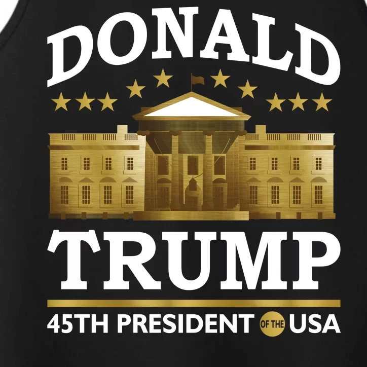 Gold White House Donald Trump 45th President Performance Tank