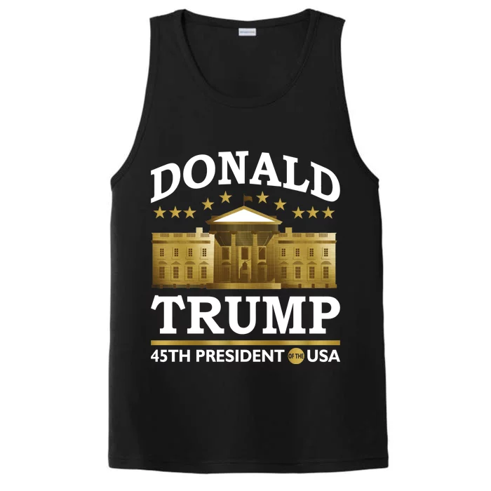 Gold White House Donald Trump 45th President Performance Tank