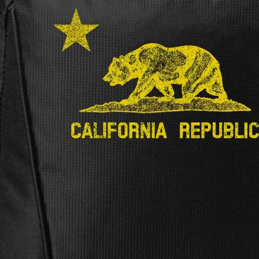 Golden California Republic Bear Flag City Backpack