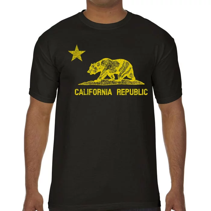 Golden California Republic Bear Flag Comfort Colors T-Shirt