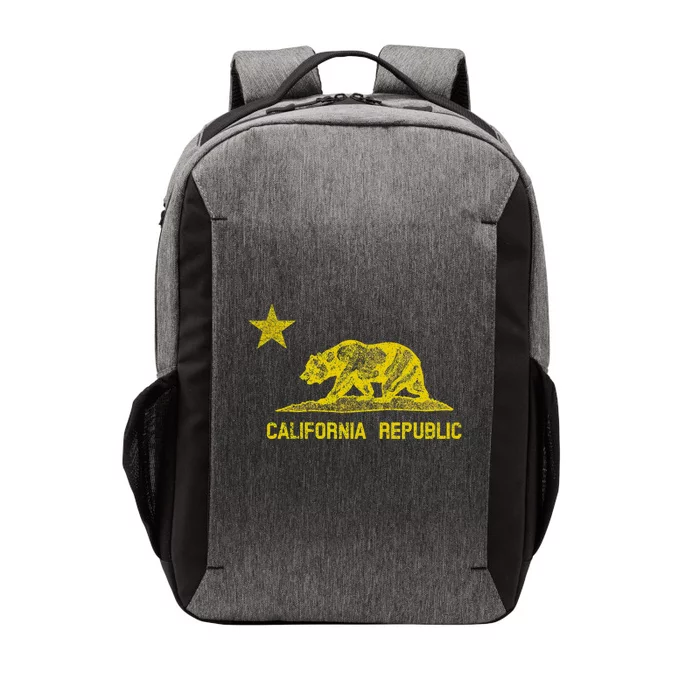 Golden California Republic Bear Flag Vector Backpack