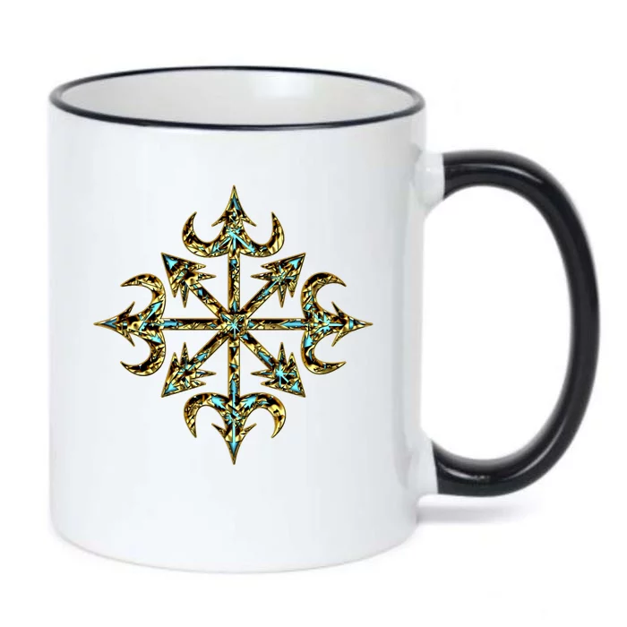 Golden Chaos Star Black Color Changing Mug