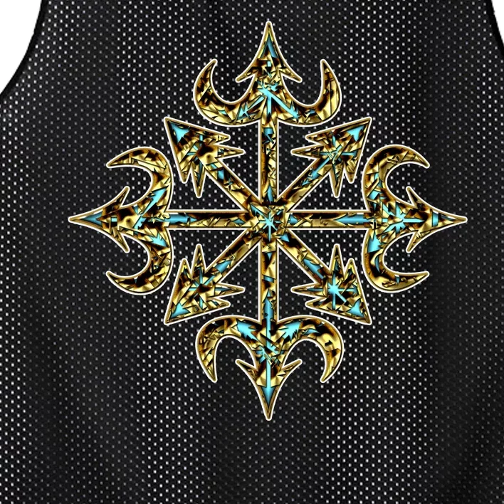 Golden Chaos Star Mesh Reversible Basketball Jersey Tank