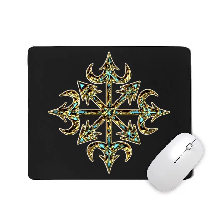 Golden Chaos Star Mousepad