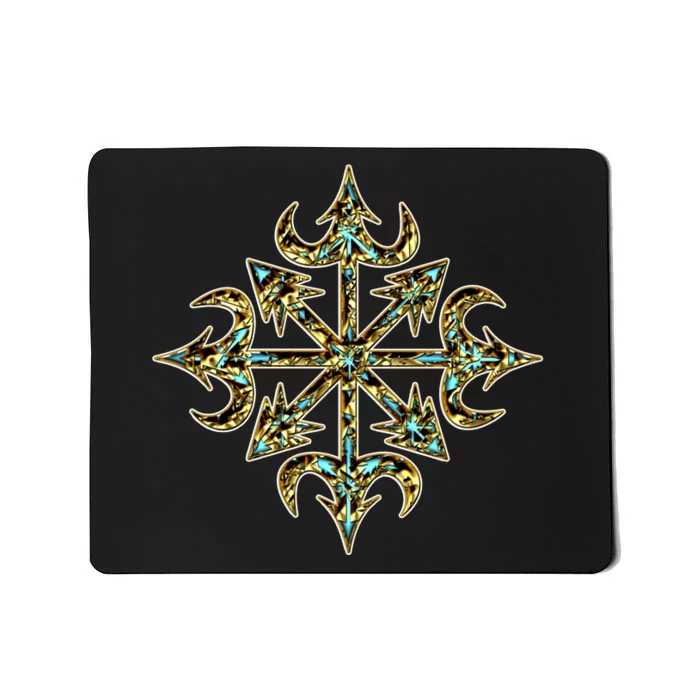 Golden Chaos Star Mousepad