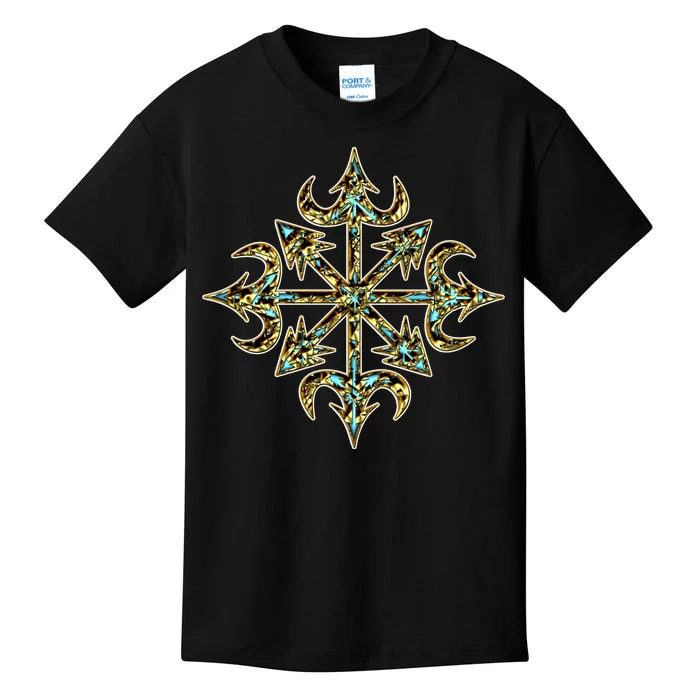 Golden Chaos Star Kids T-Shirt