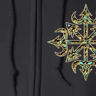 Golden Chaos Star Full Zip Hoodie