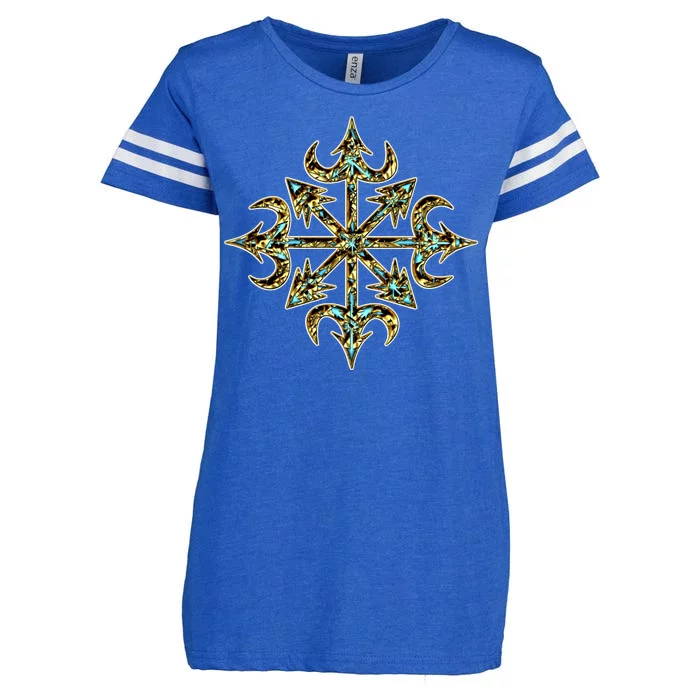 Golden Chaos Star Enza Ladies Jersey Football T-Shirt