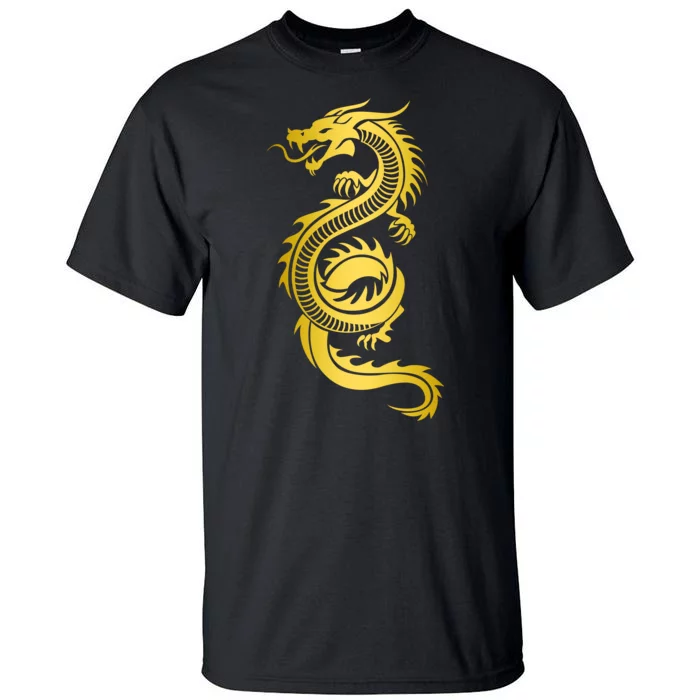 Golden Chinese Dragon Tall T-Shirt