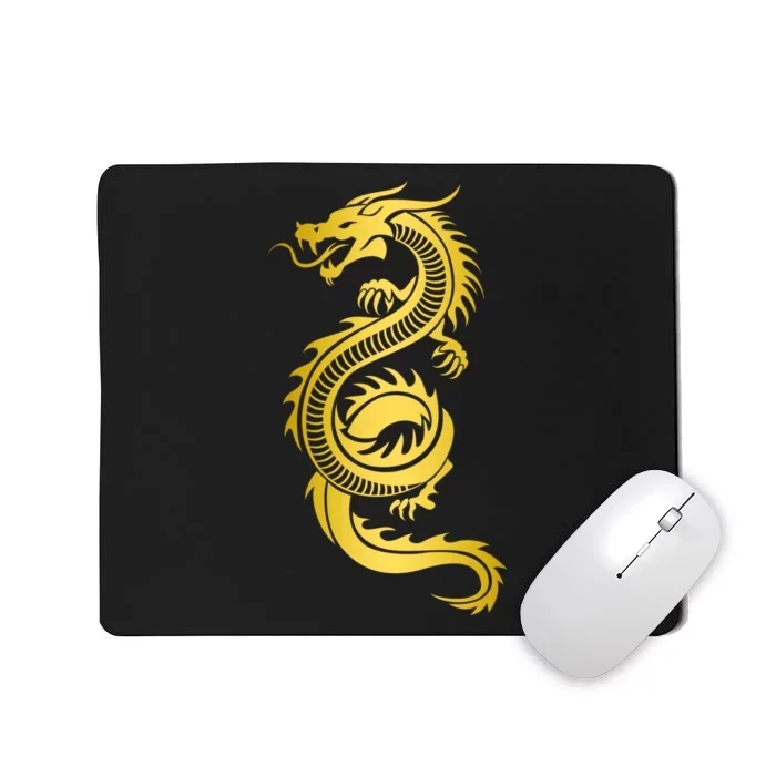 Golden Chinese Dragon Mousepad