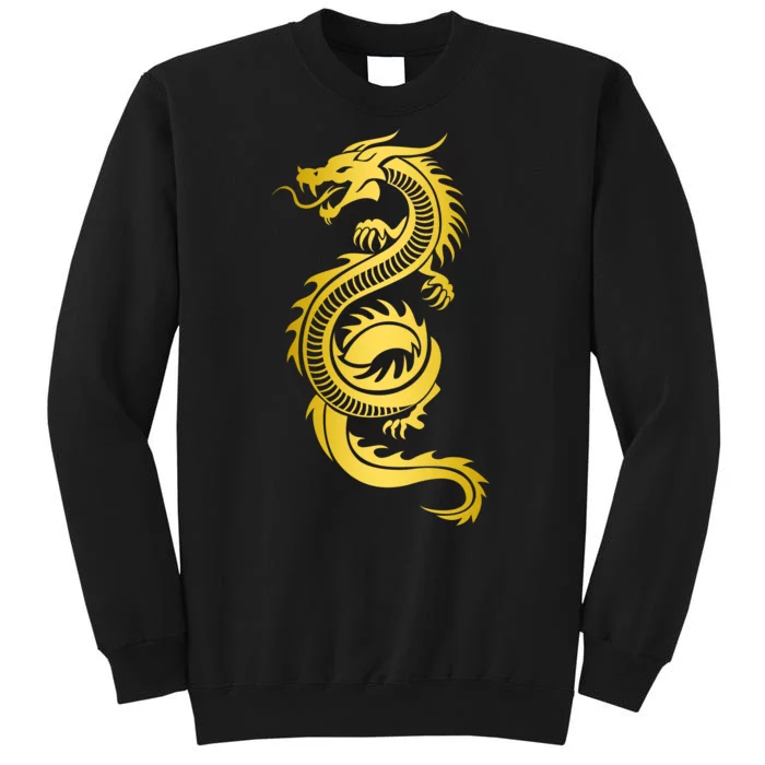 Golden Chinese Dragon Tall Sweatshirt