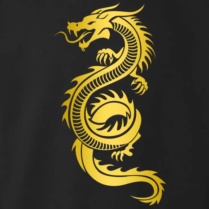 Golden Chinese Dragon Toddler Hoodie