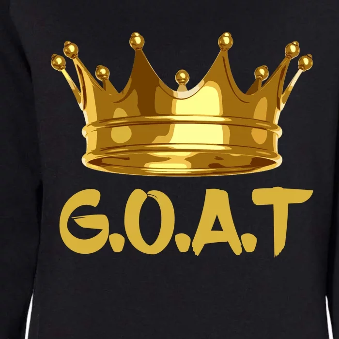 Golden Crown GOAT Great Of All Time Limited Edition Womens California Wash Sweatshirt