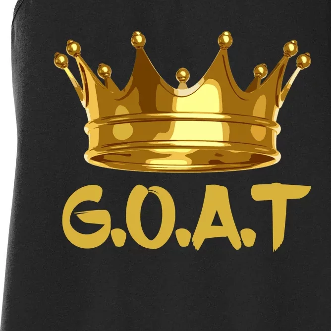 Golden Crown GOAT Great Of All Time Limited Edition Women's Racerback Tank