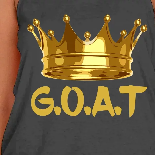 Golden Crown GOAT Great Of All Time Limited Edition Women's Knotted Racerback Tank