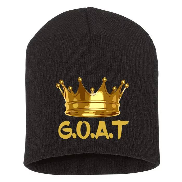 Golden Crown GOAT Great Of All Time Limited Edition Short Acrylic Beanie