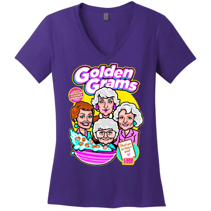 Golden Grams Cereal Women's V-Neck T-Shirt