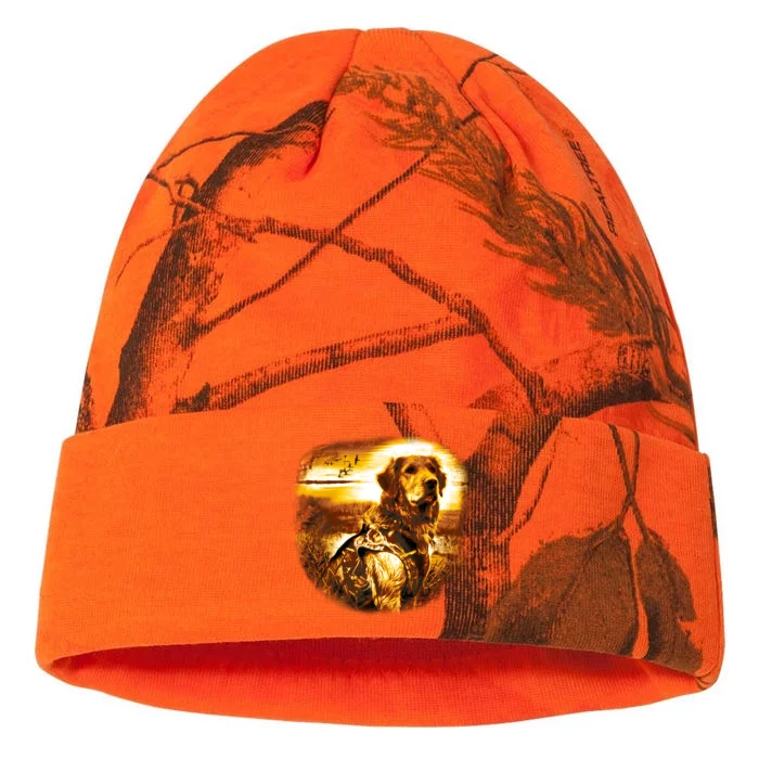 Golden Hunter Retriever Dog Kati - 12in Camo Beanie