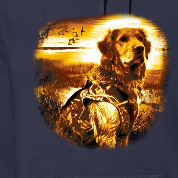 Golden Hunter Retriever Dog Premium Hoodie