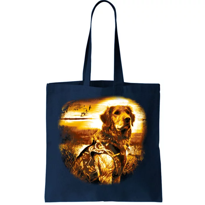 Golden Hunter Retriever Dog Tote Bag