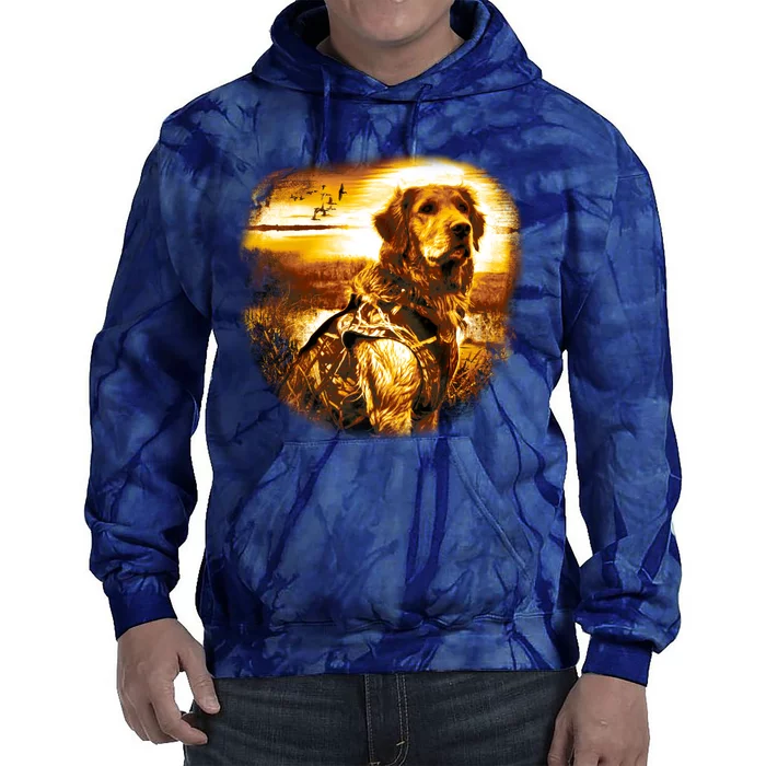 Golden Hunter Retriever Dog Tie Dye Hoodie