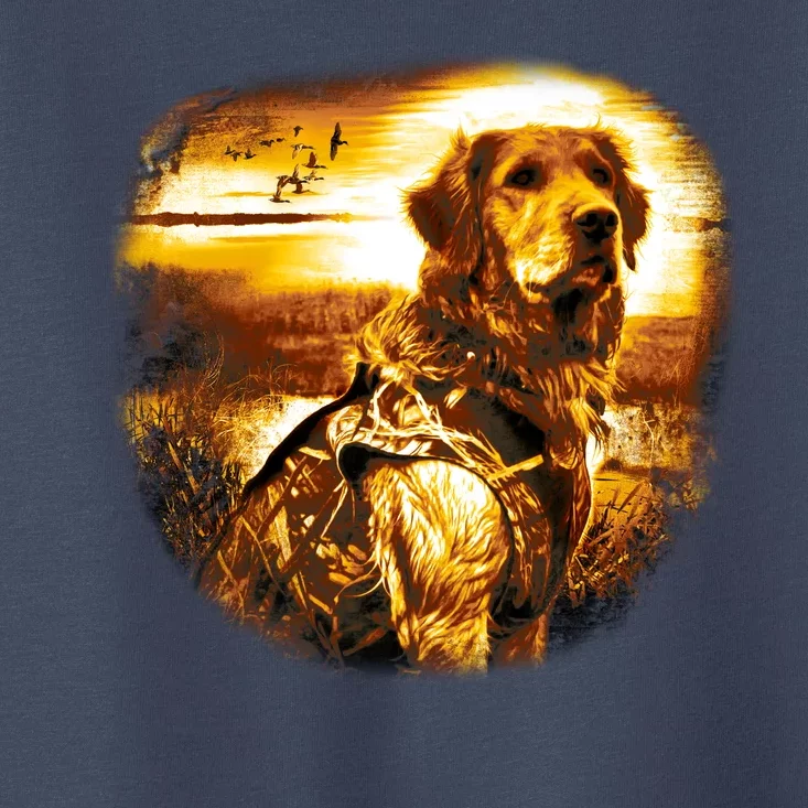 Golden Hunter Retriever Dog Toddler T-Shirt