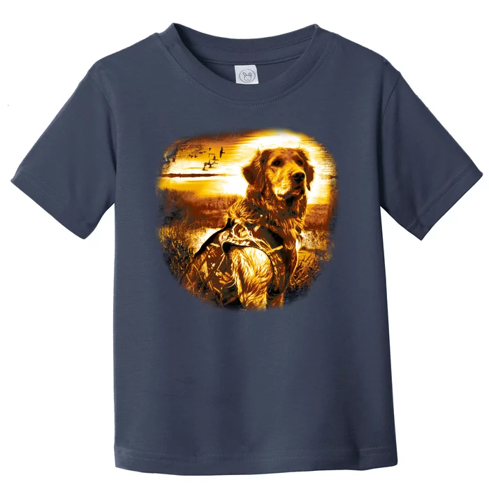 Golden Hunter Retriever Dog Toddler T-Shirt