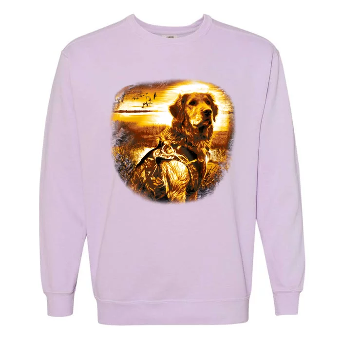 Golden Hunter Retriever Dog Garment-Dyed Sweatshirt