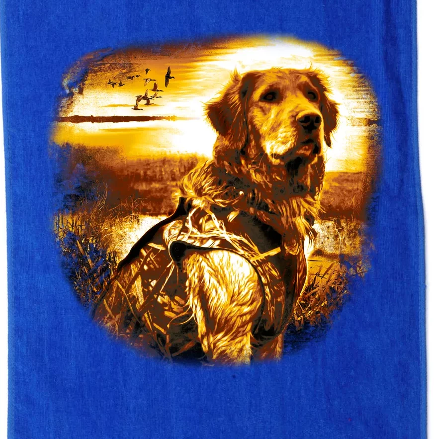 Golden Hunter Retriever Dog Platinum Collection Golf Towel