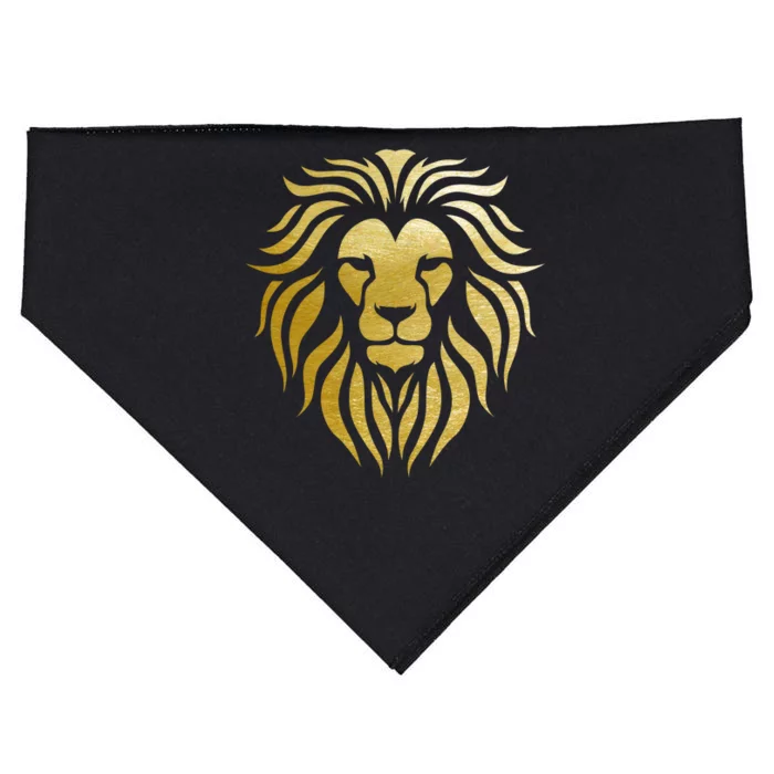 Golden King Lion USA-Made Doggie Bandana