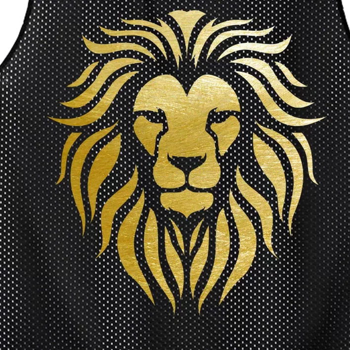 Golden King Lion Mesh Reversible Basketball Jersey Tank