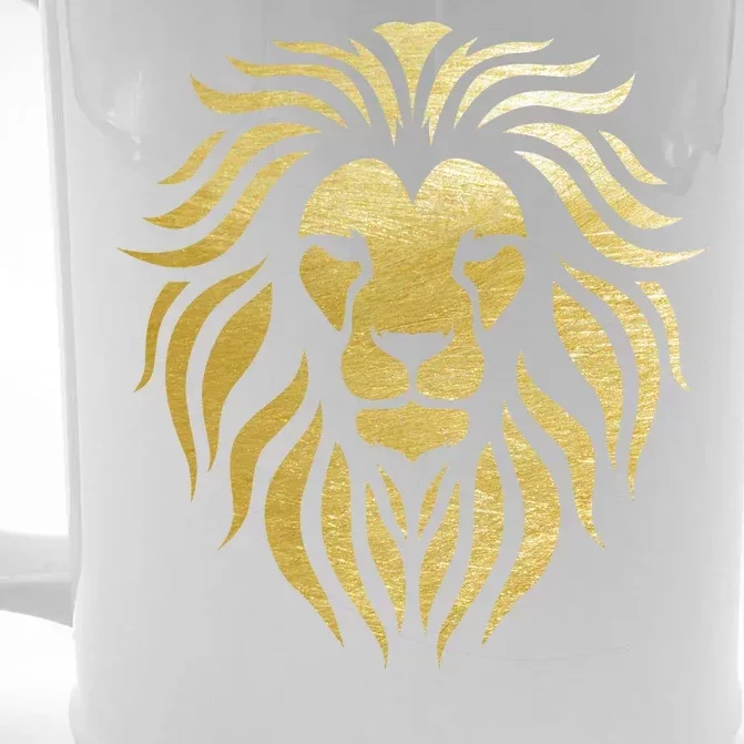 Golden King Lion Front & Back Beer Stein