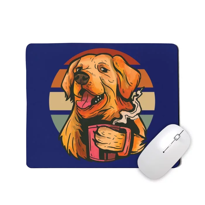 Golden Retriever Dog Coffee Mousepad