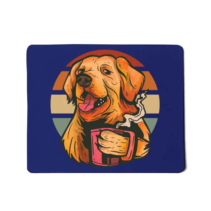 Golden Retriever Dog Coffee Mousepad